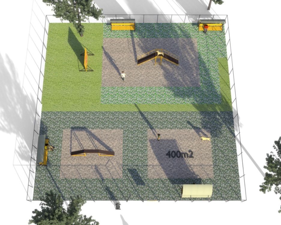 Площадка для дрессировки собак проект