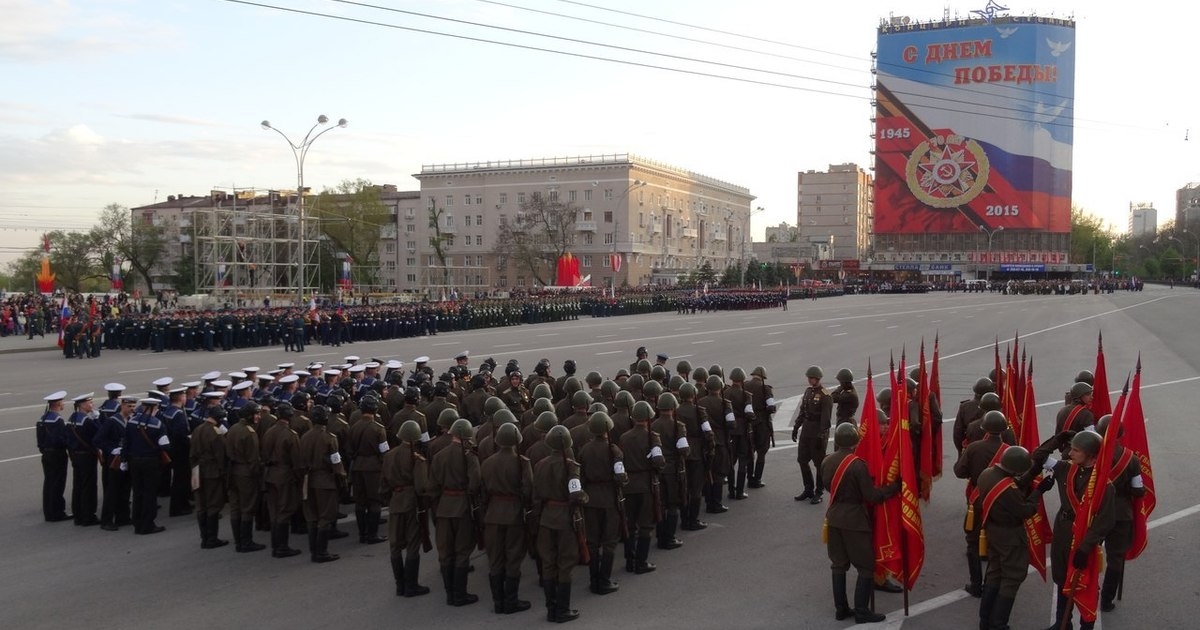 Фото с парада ростов