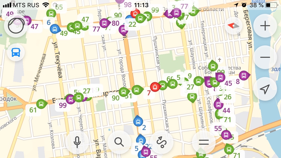 Карта ростова на дону транспорт онлайн в реальном времени