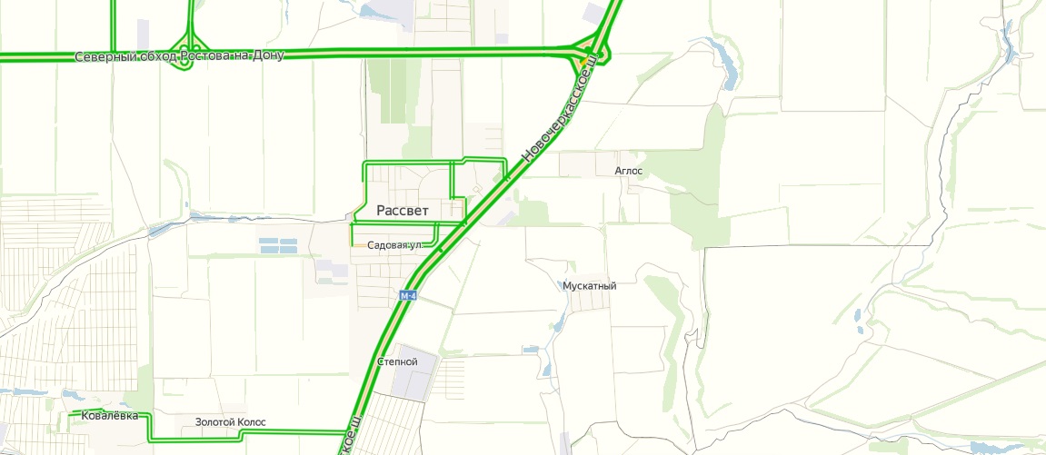 Карта северный обход ростова на дону карта