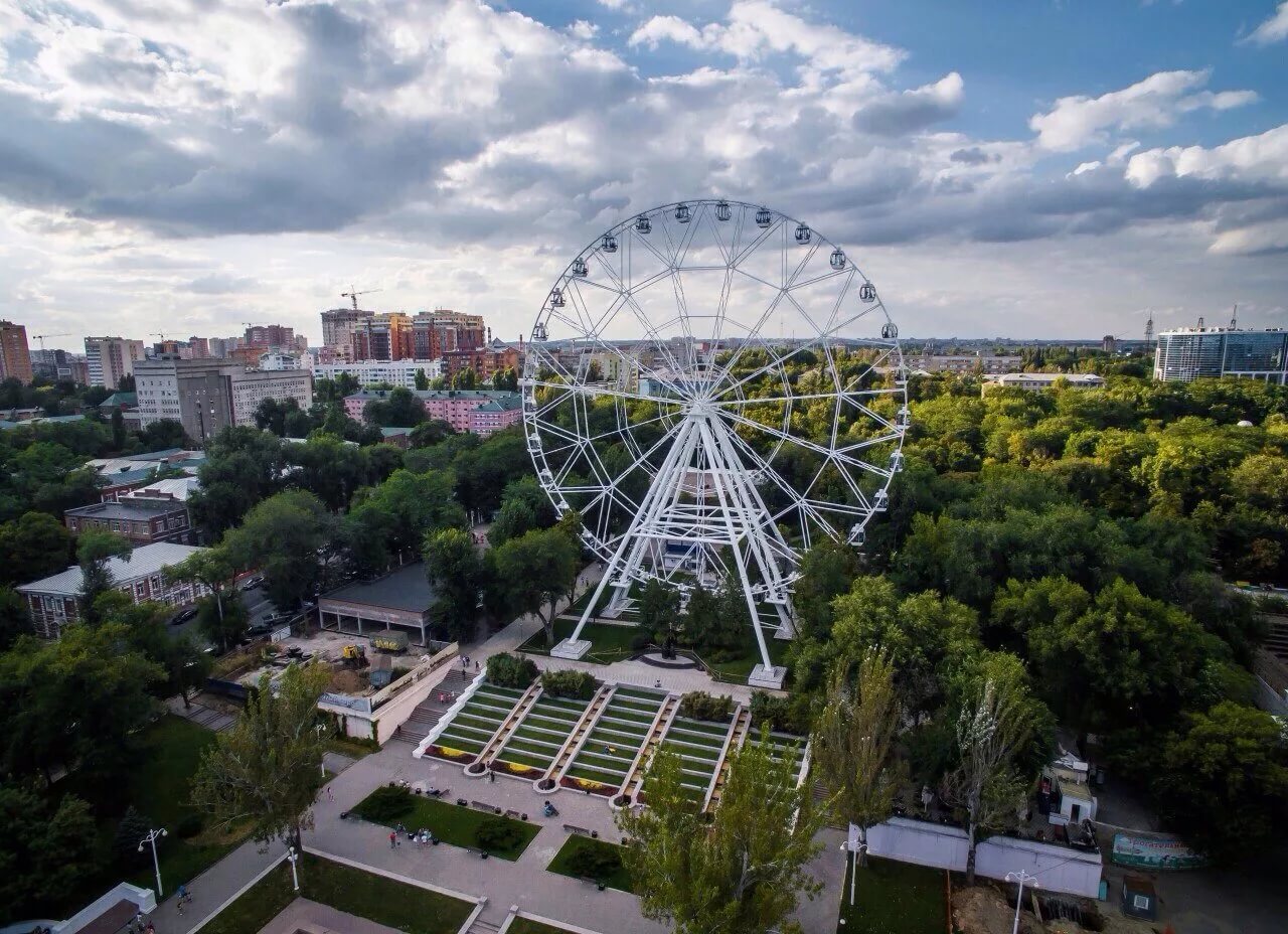 Фото с колеса обозрения ростов