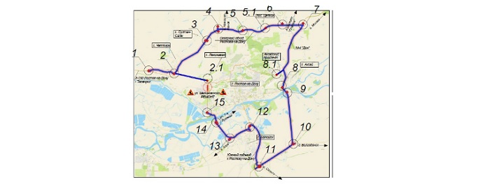 Ростовская кольцевая автодорога схема