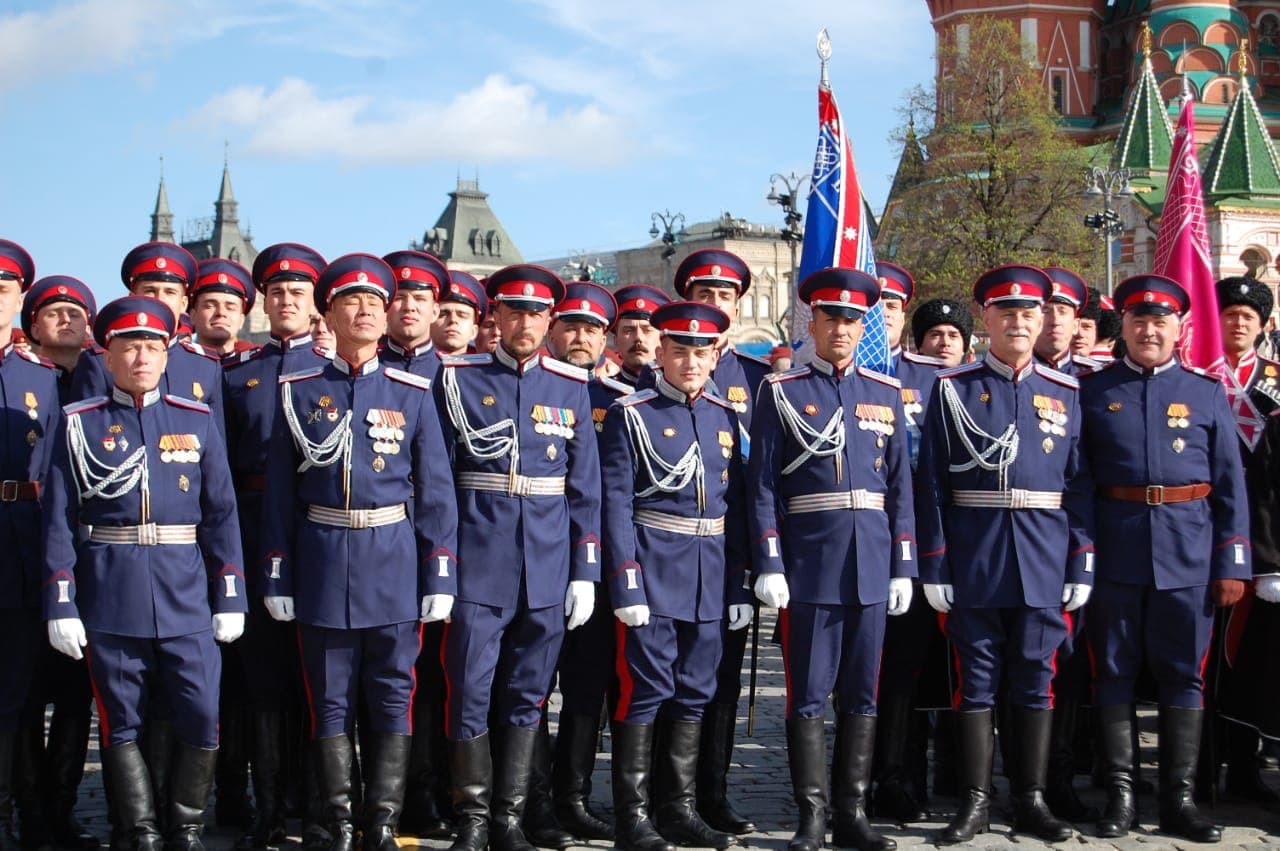 Казаки Всевеликого войска Донского на параде Победы в Москве