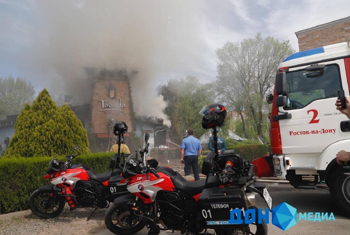 ДОН24 - Фото и видео: в Ростове загорелся ресторан национальной кухни