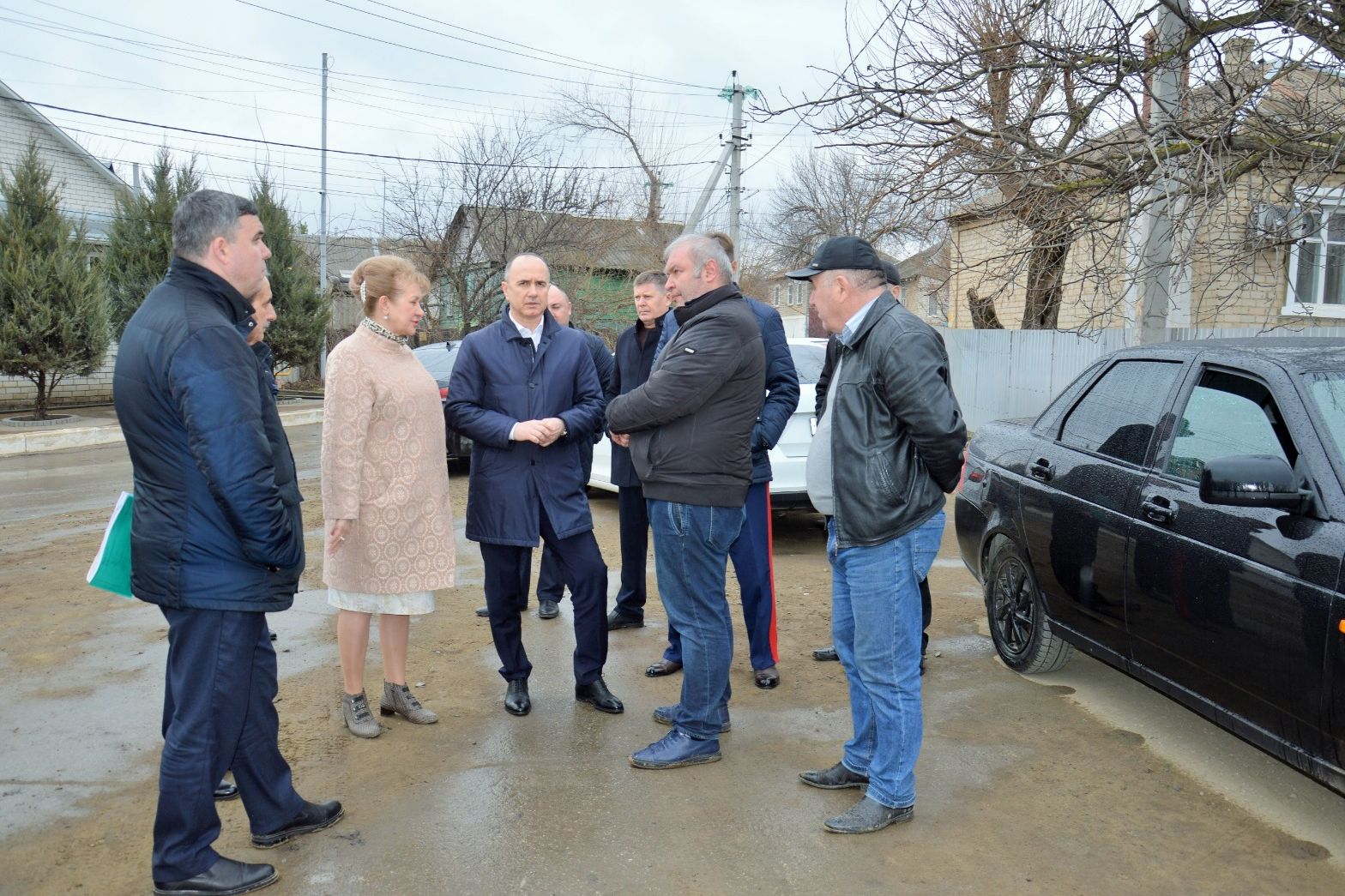 Парк в белой калитве